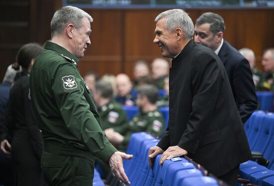 Russia Putin Defence Ministry Board