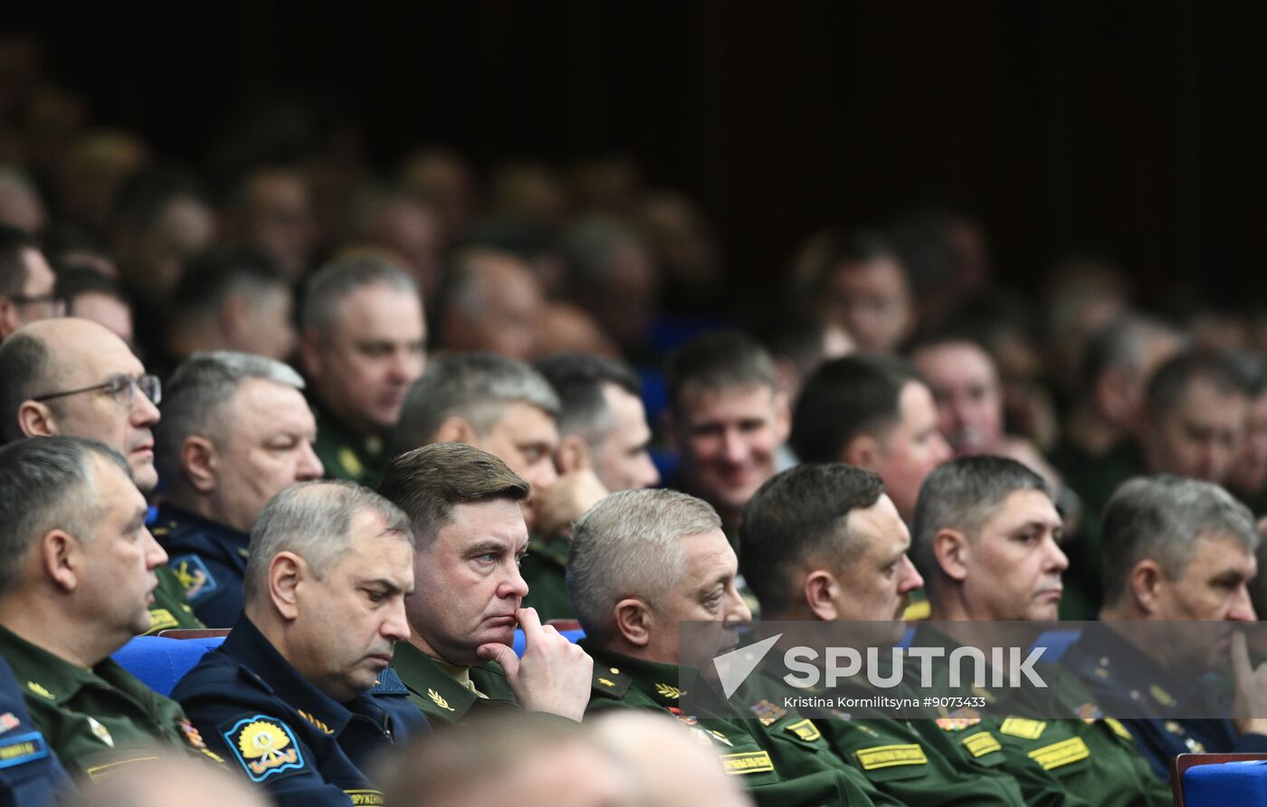 Russia Putin Defence Ministry Board