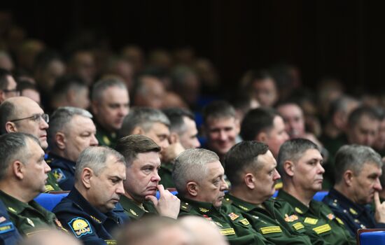 Russia Putin Defence Ministry Board