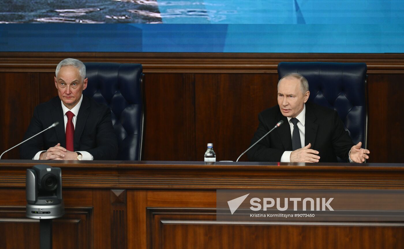 Russia Putin Defence Ministry Board