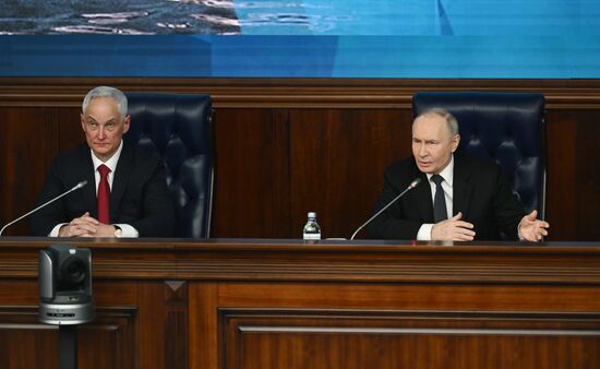 Russia Putin Defence Ministry Board