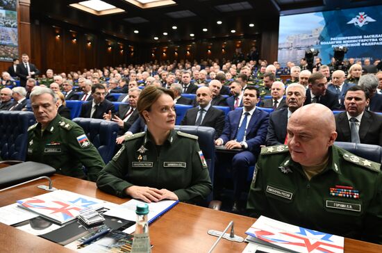 Russia Putin Defence Ministry Board