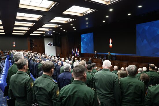 Russia Putin Defence Ministry Board