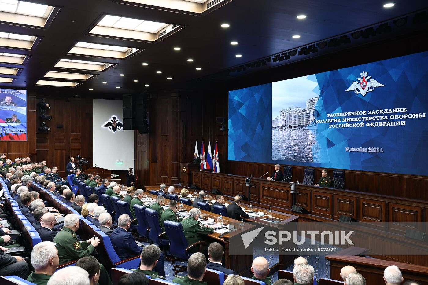 Russia Putin Defence Ministry Board