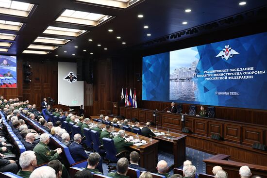 Russia Putin Defence Ministry Board