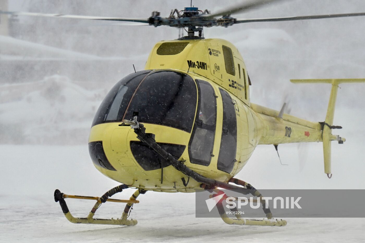 Russia New Mi-34M1 Helicopter Tests