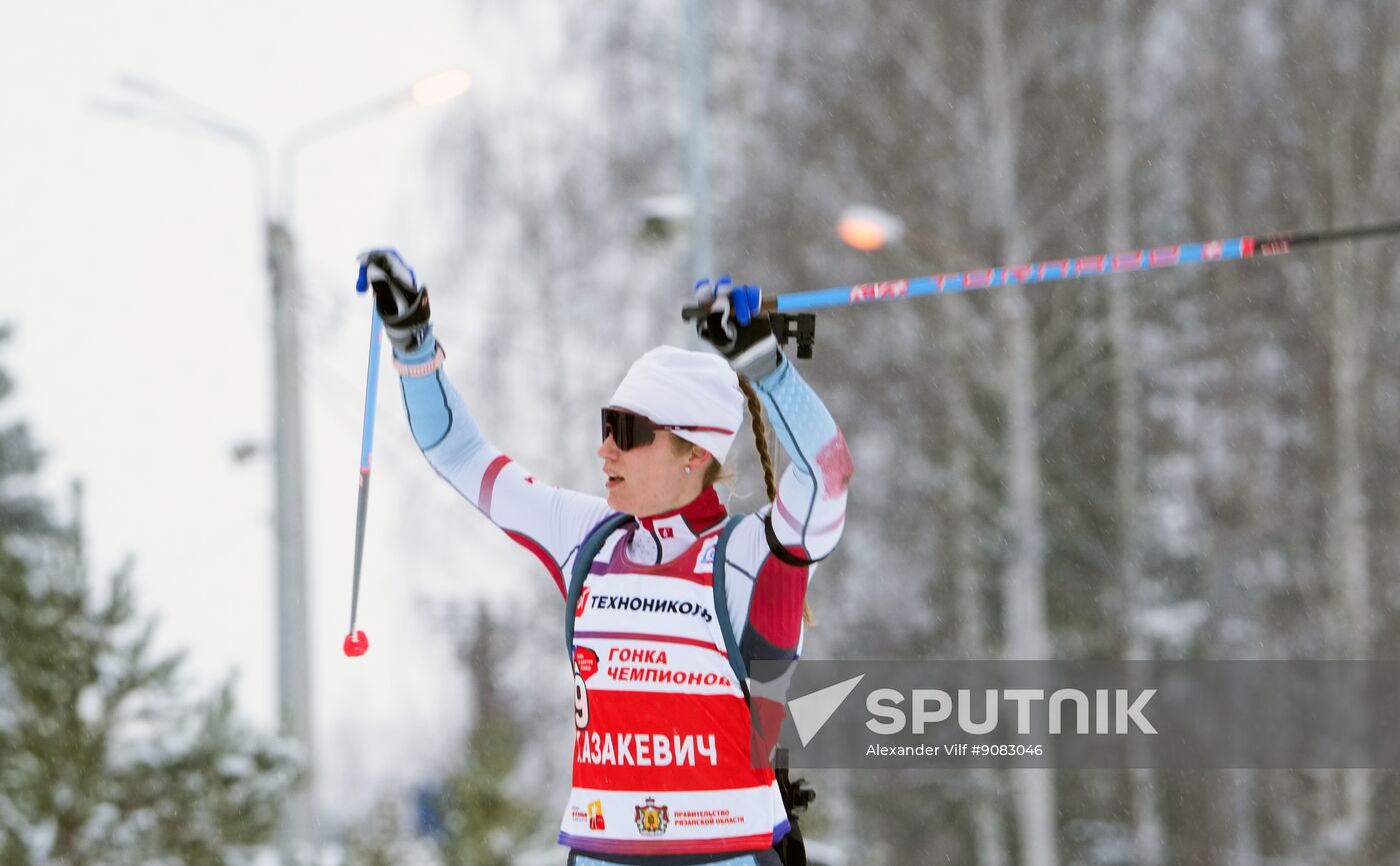Russia Skiing Champions Race