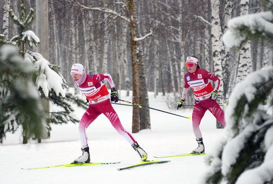 Russia Skiing Champions Race