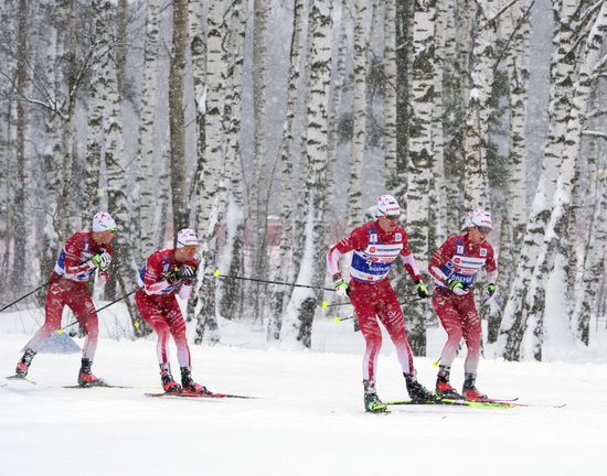 Russia Skiing Champions Race
