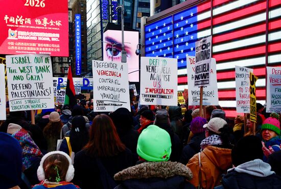 US Venezuela Attack Protests