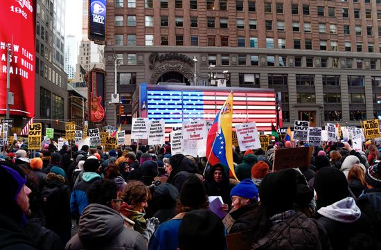 US Venezuela Attack Protests