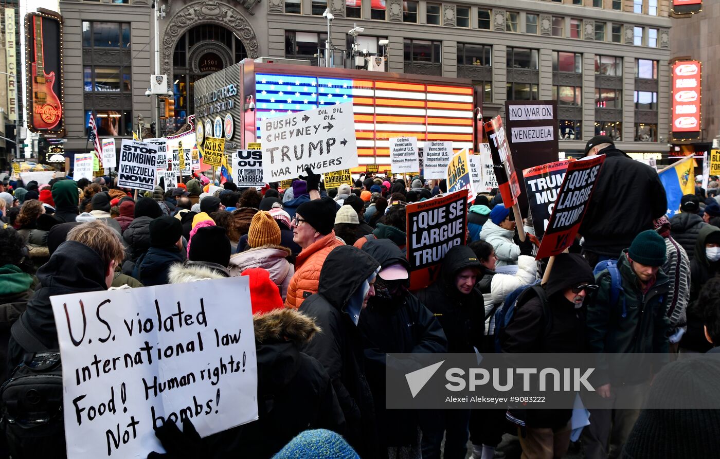 US Venezuela Attack Protests