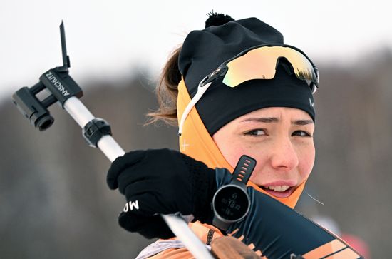 Russia Biathlon Championships Women Training