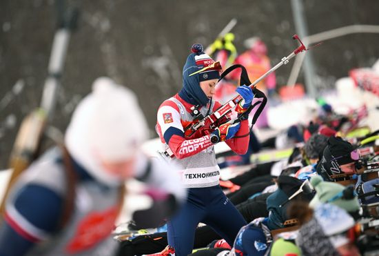 Russia Biathlon Championships Women Training