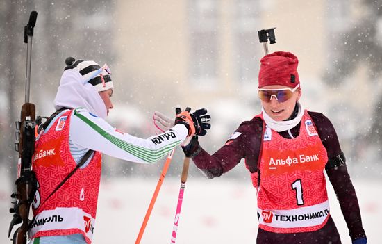 Russia Biathlon Championships Women Mass Start