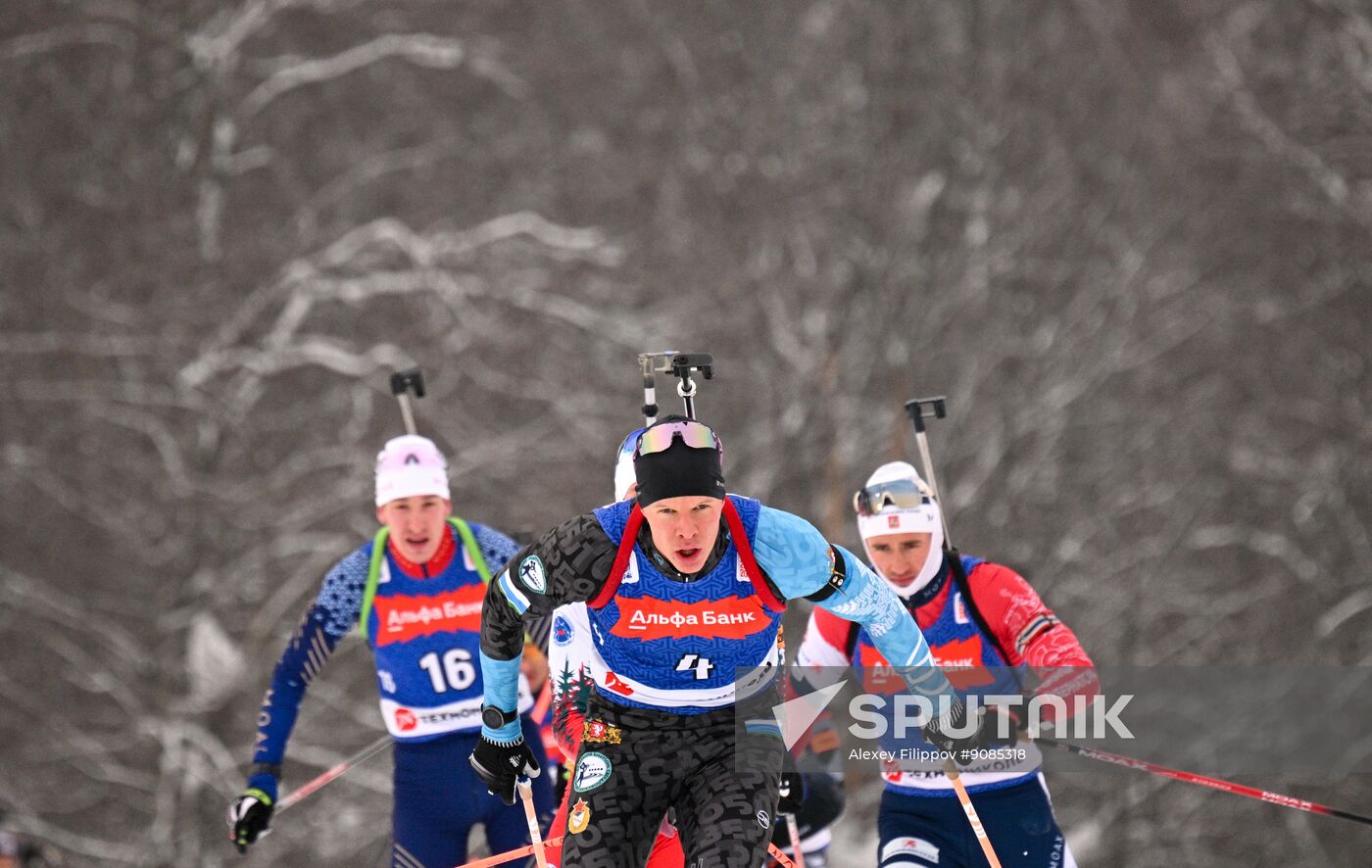 Russia Biathlon Championships Men Mass Start