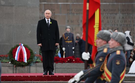 Russia Putin WWII Leningrad Siege Lifting Anniversary