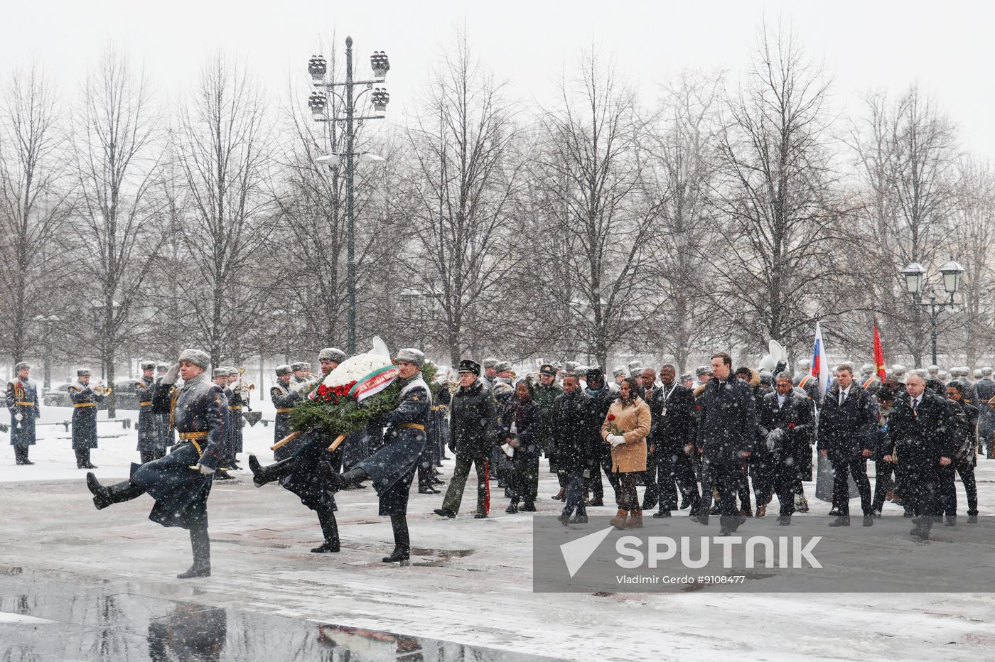 Russia Madagascar Wreath Laying