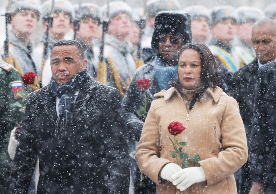 Russia Madagascar Wreath Laying