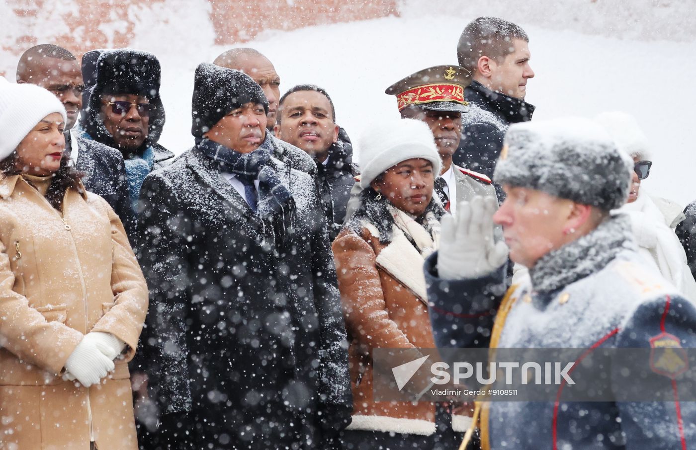 Russia Madagascar Wreath Laying