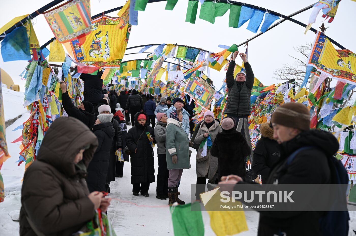 Russia Religion Buddhist  New Year Ritual