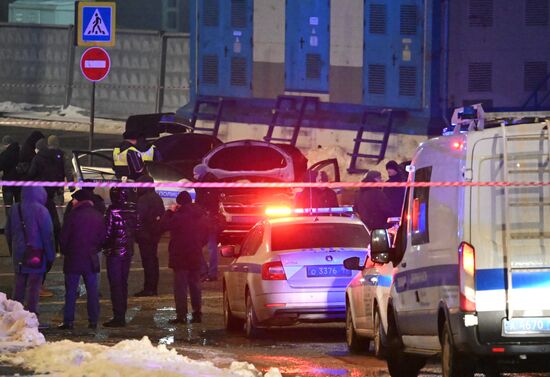 Russia Police Car Blast