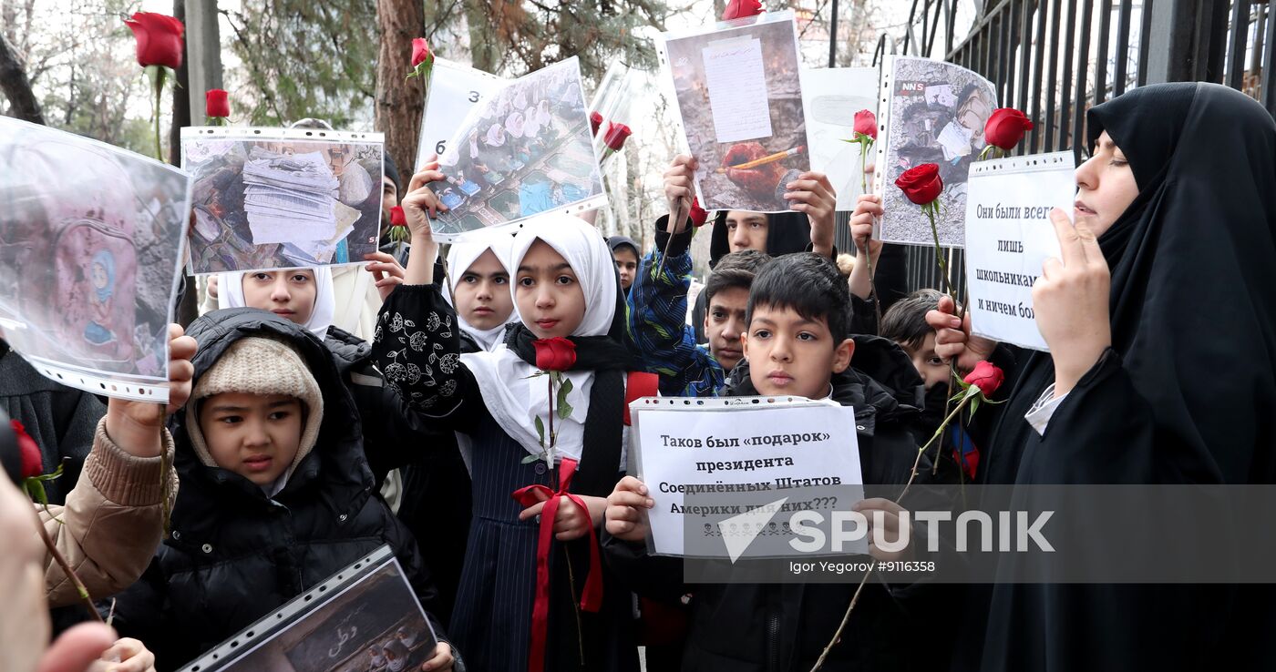 Kyrgyzstan Iran Strikes Rally