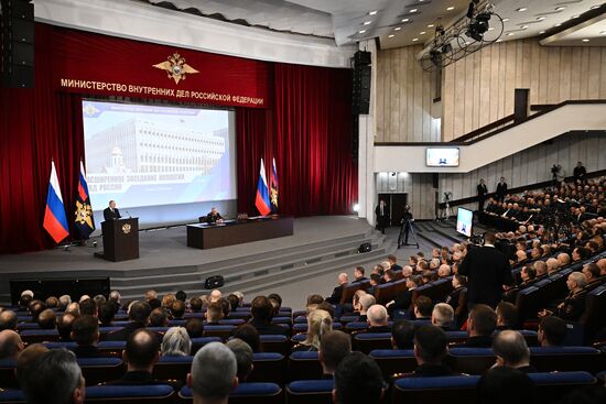 Russia Putin Interior Ministry Board