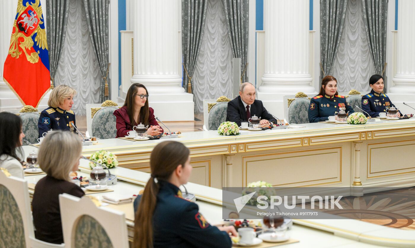 Russia Putin Women's Day