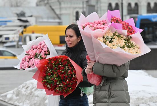Russia Women's Day Preparations