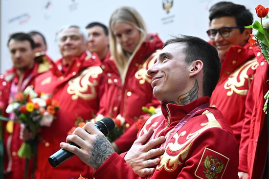 Russia Paralympics 2026 Athletes Honouring