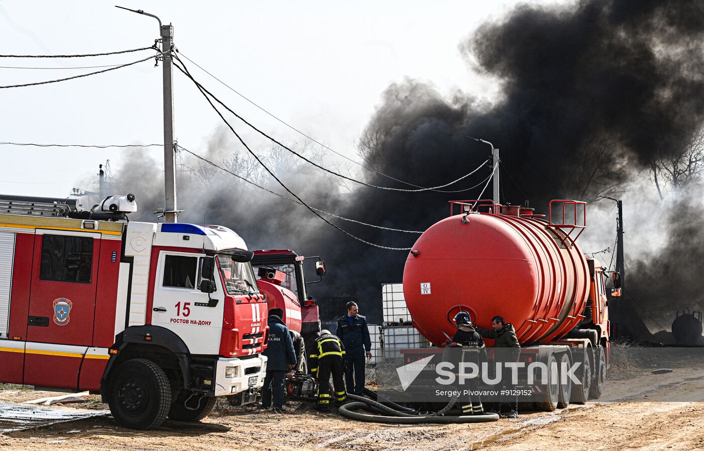 Russia Warehouse Fire