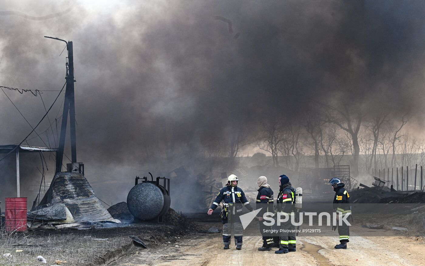 Russia Warehouse Fire