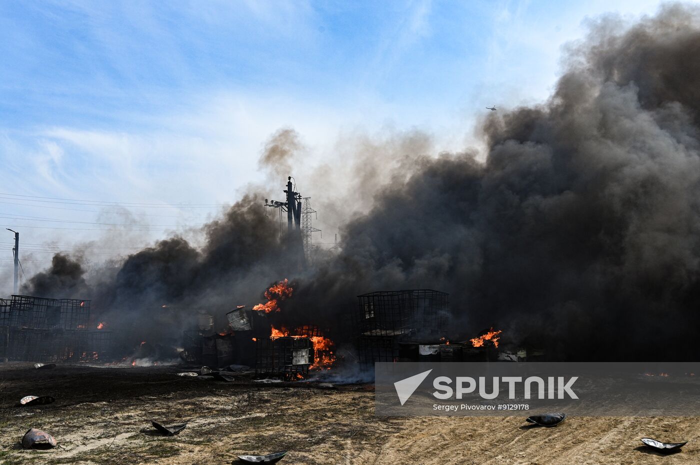 Russia Warehouse Fire