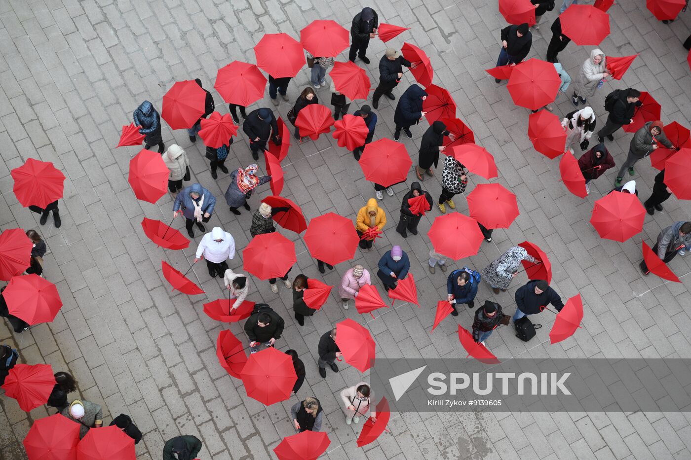 Russia Cosmonautics Day Flashmob
