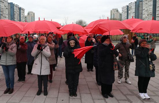 Russia Cosmonautics Day Flashmob