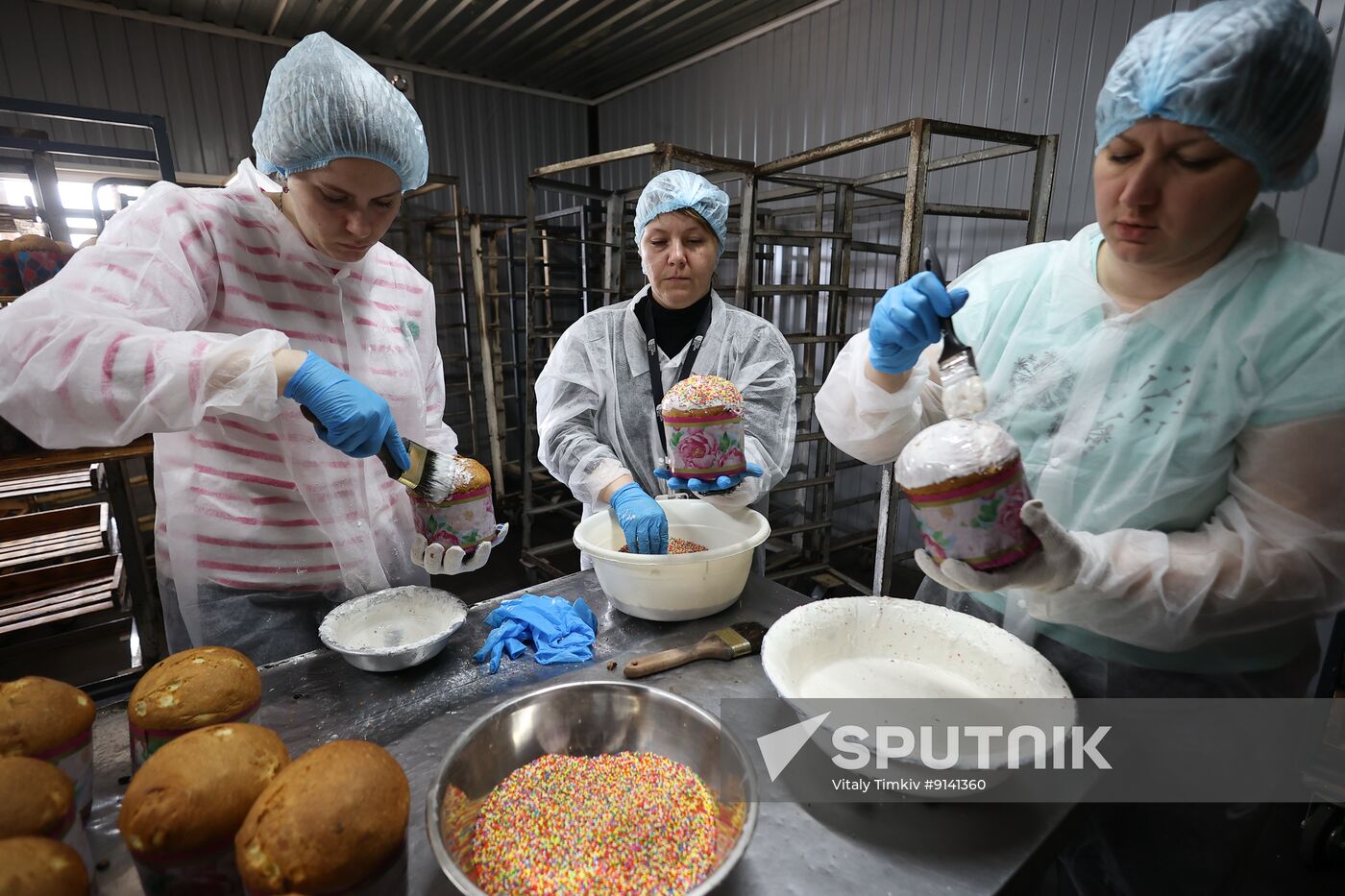 Russia Religion Easter Preparations Cakes