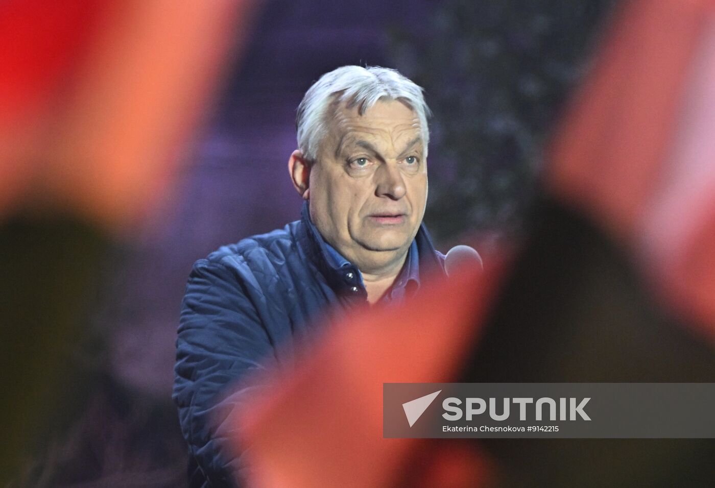 Hungary Parliamentary Election Orban Rally