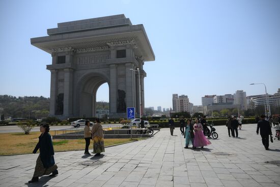 North Korea Pyongyang Cityscapes