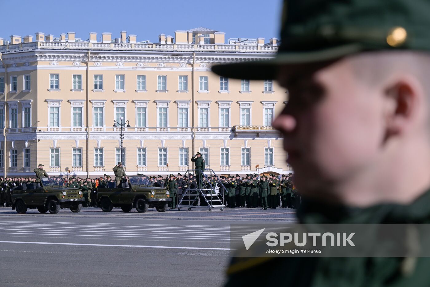 Russia WWII Victory Parade Rehearsal