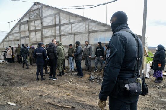 Russia Illegal Immigration Raid