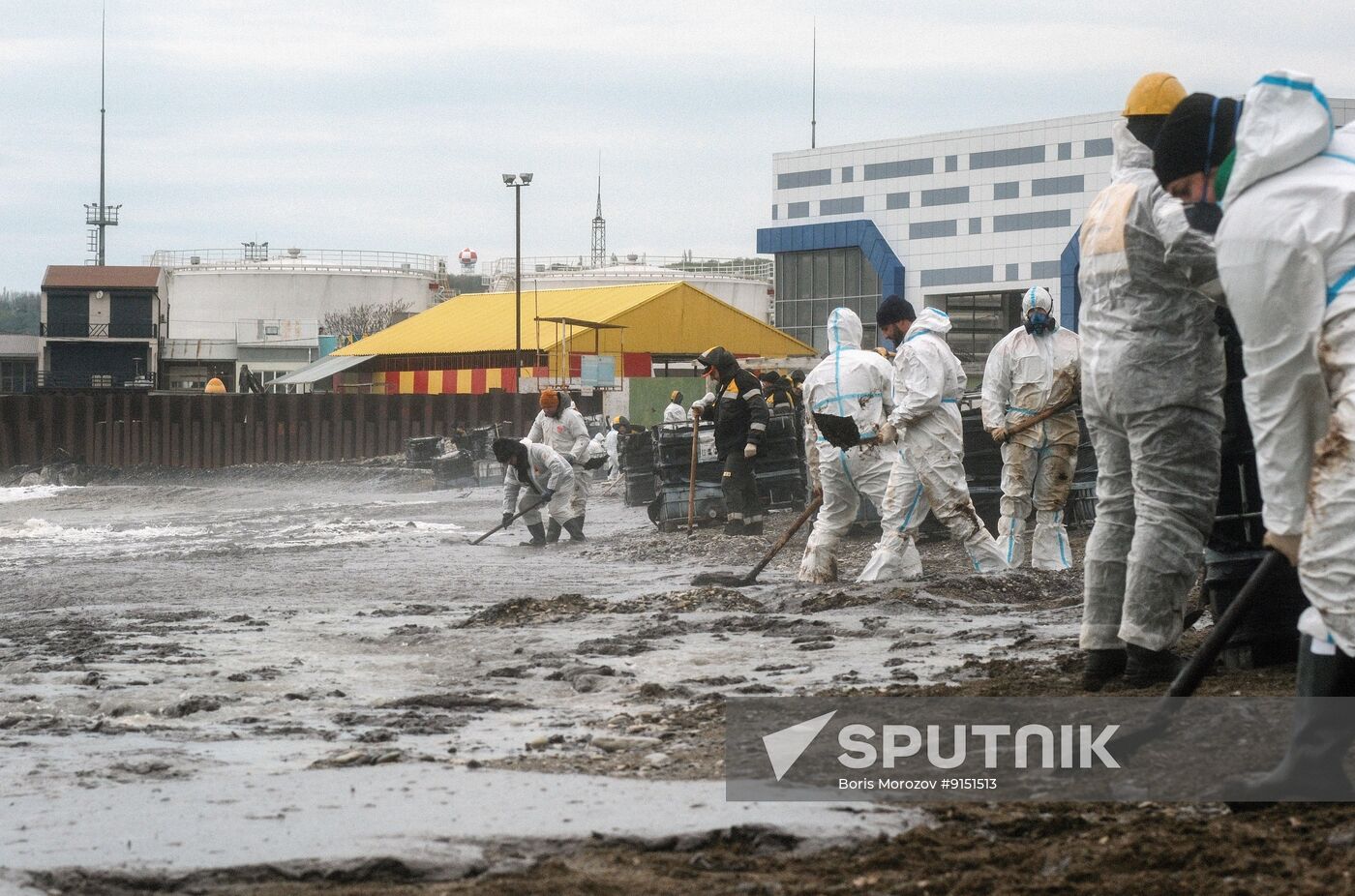 Russia Oil Terminal Fire Aftermath