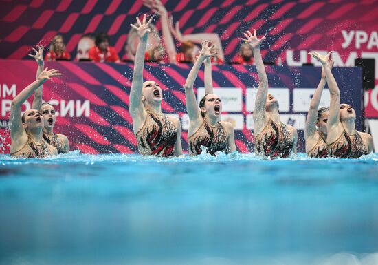 Russia Artistic Swimming Championships Team Acrobatic