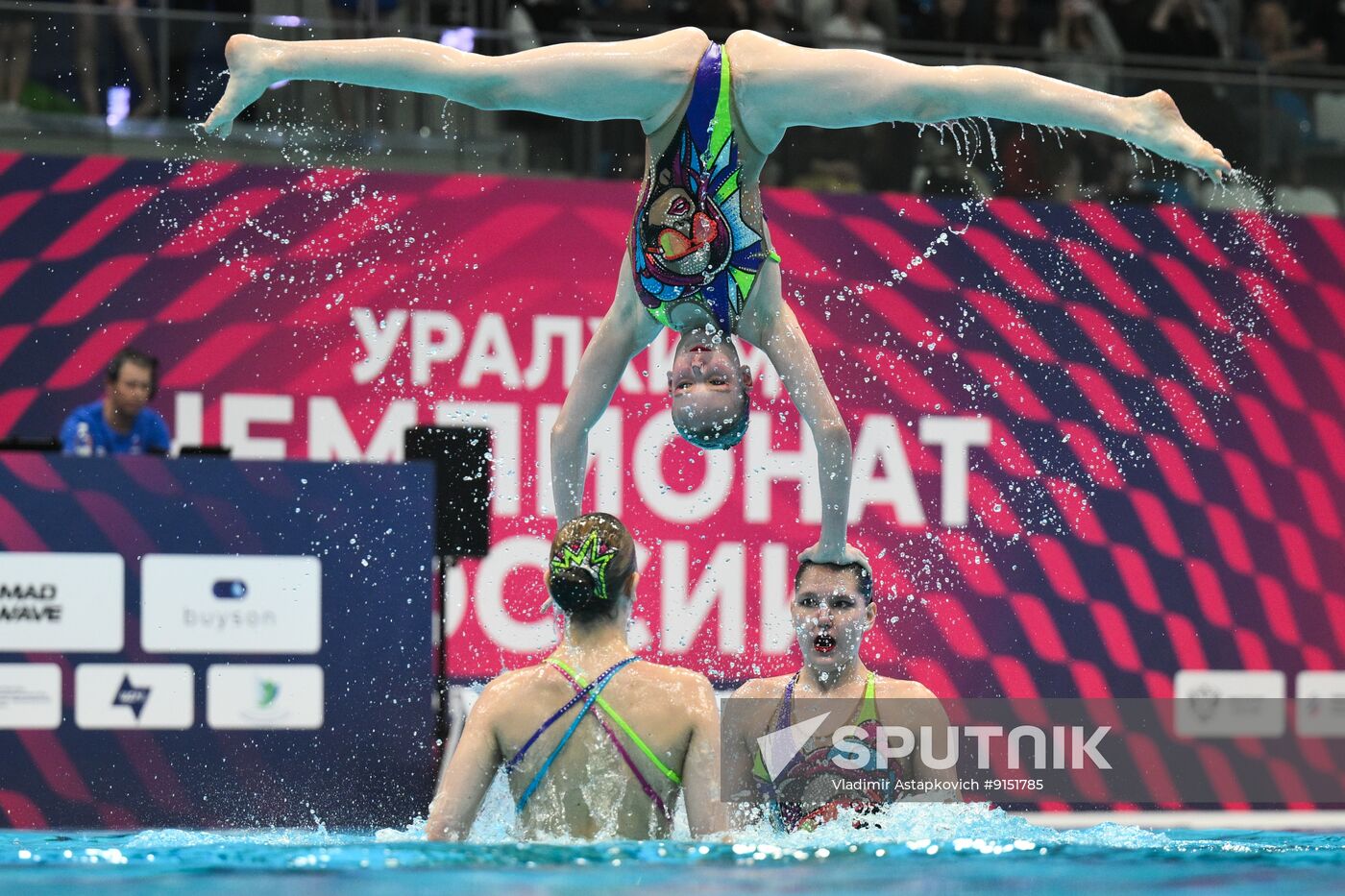 Russia Artistic Swimming Championships Team Acrobatic