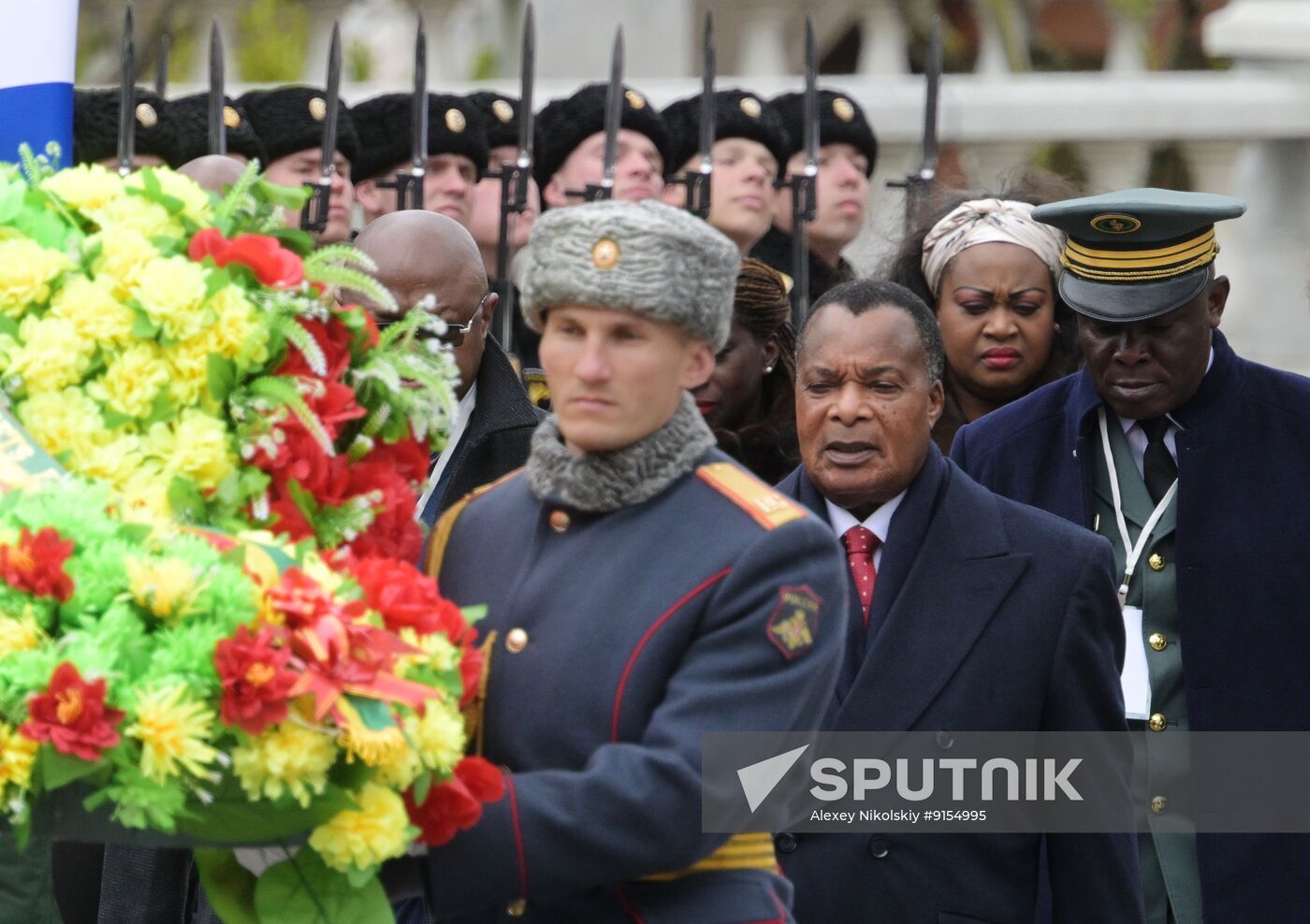 Russia Congo Wreath Laying