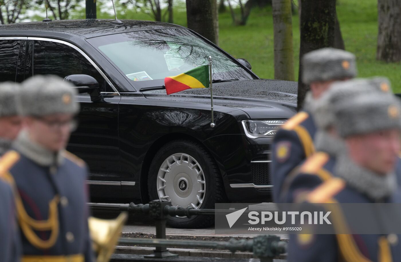 Russia Congo Wreath Laying
