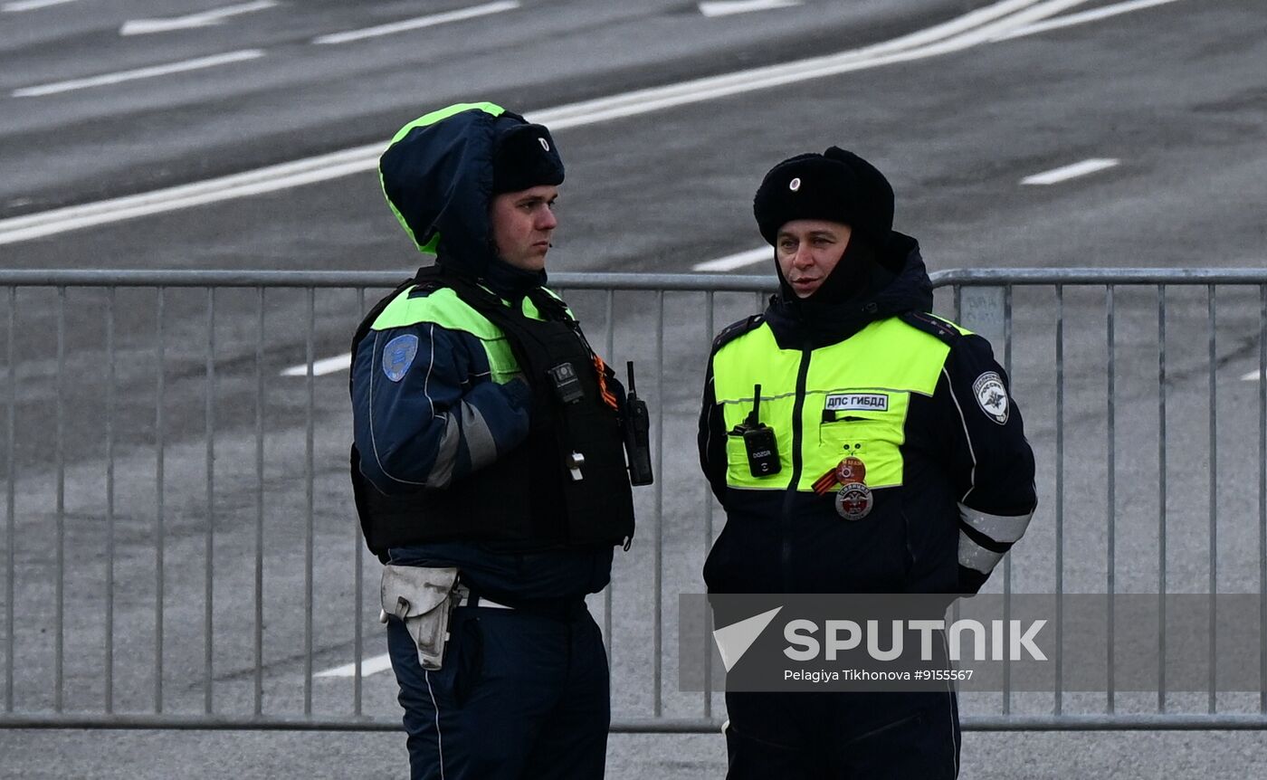 Russia WWII Victory Parade Rehearsal