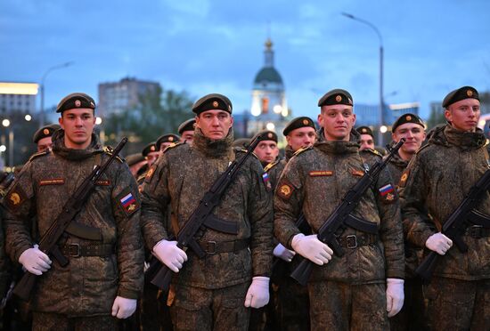 Russia WWII Victory Parade Rehearsal