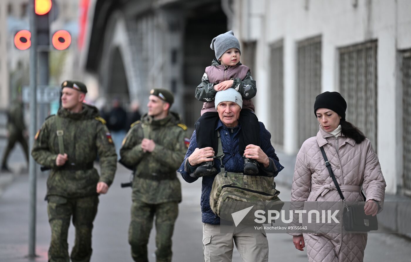 Russia WWII Victory Parade Rehearsal