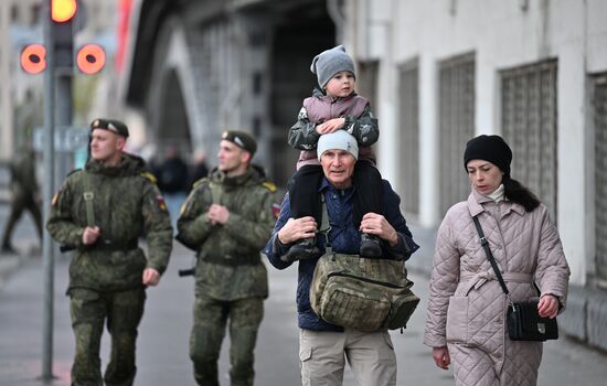 Russia WWII Victory Parade Rehearsal